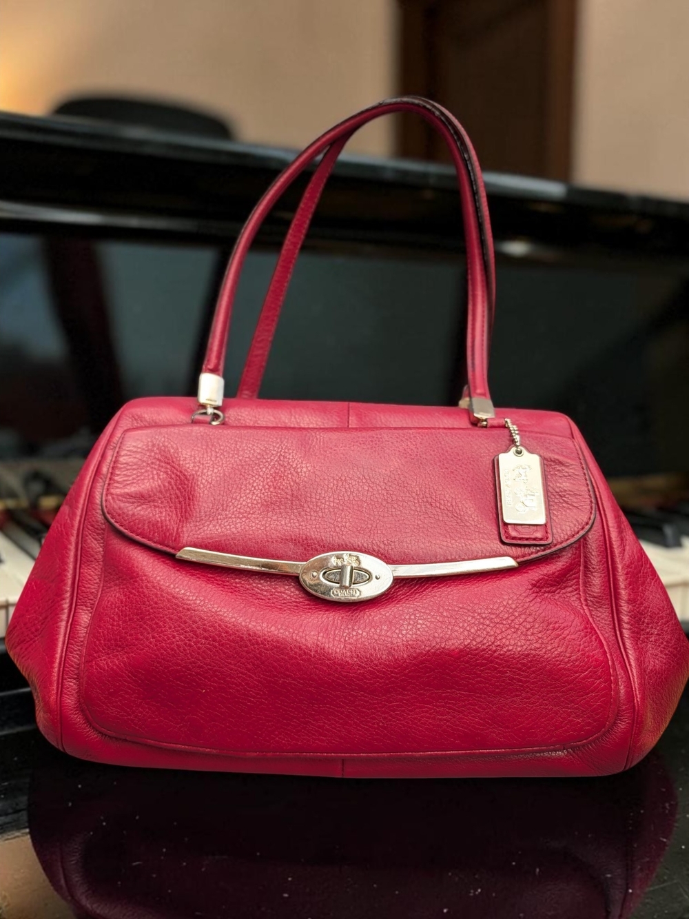 Coach Madison Madeline Leather East West Satchel 2013 Hang Tags (G1393-25166)